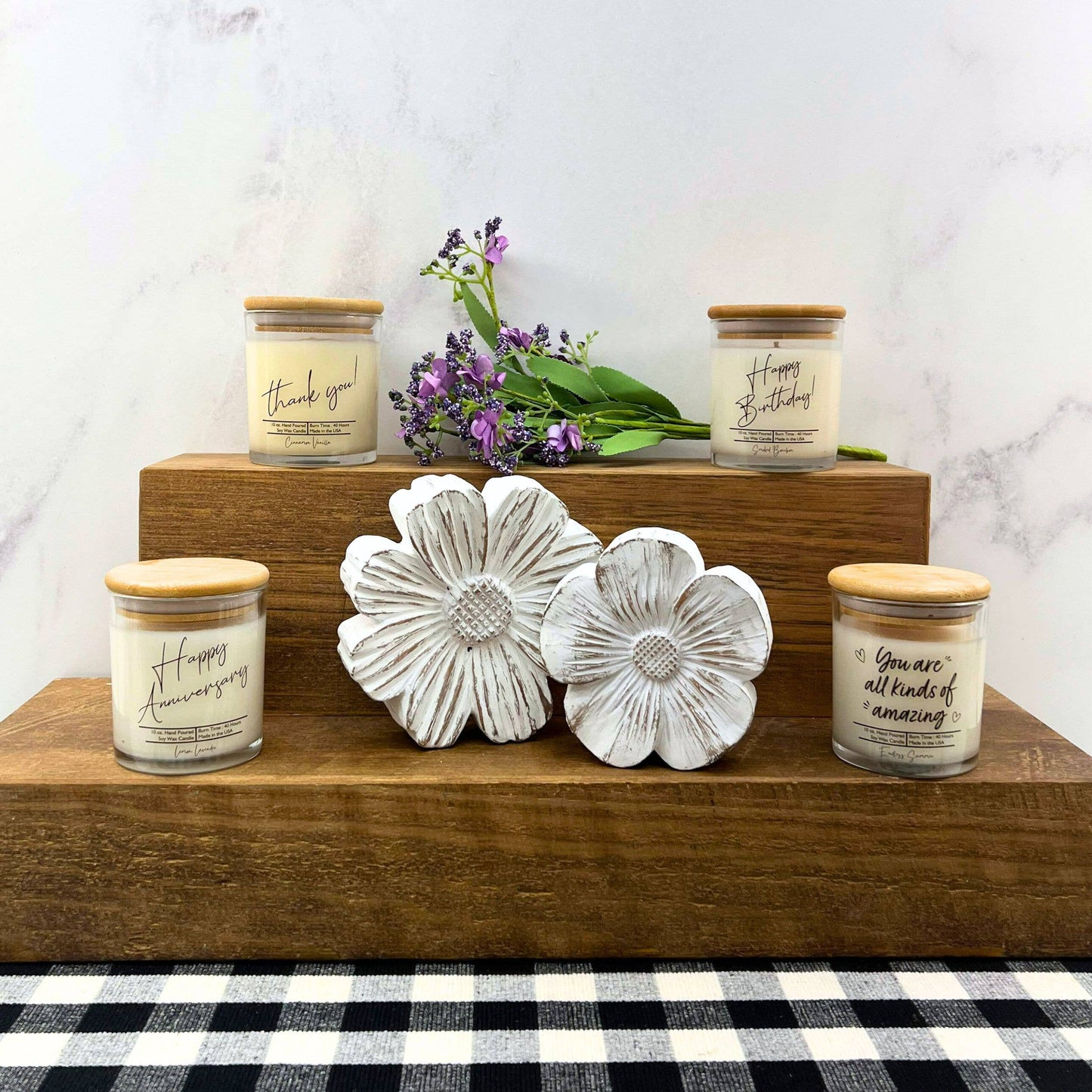 Thank You ! Candle with Lid - Soy Wax Candles Great Gift