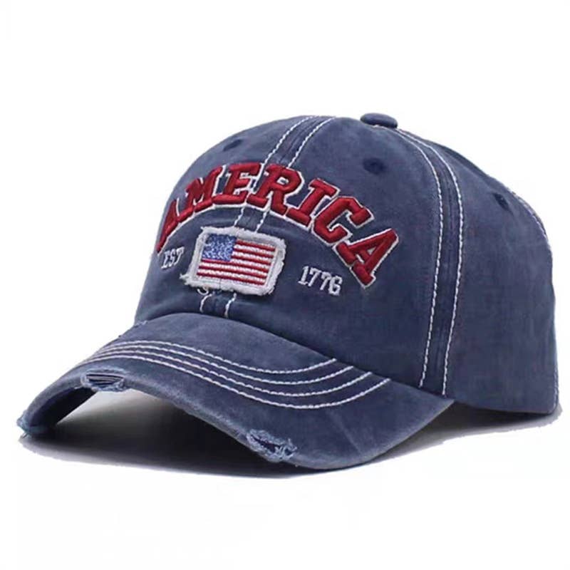 American Flag Embroidery Baseball Cap