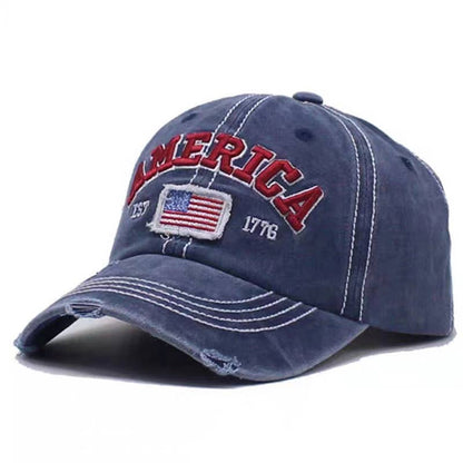 American Flag Embroidery Baseball Cap