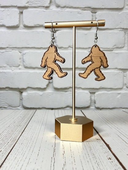 Bigfoot Sasquatch Handmade Earrings