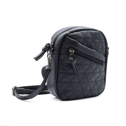 Vegan Leather Mini Quilt Crossbody bag