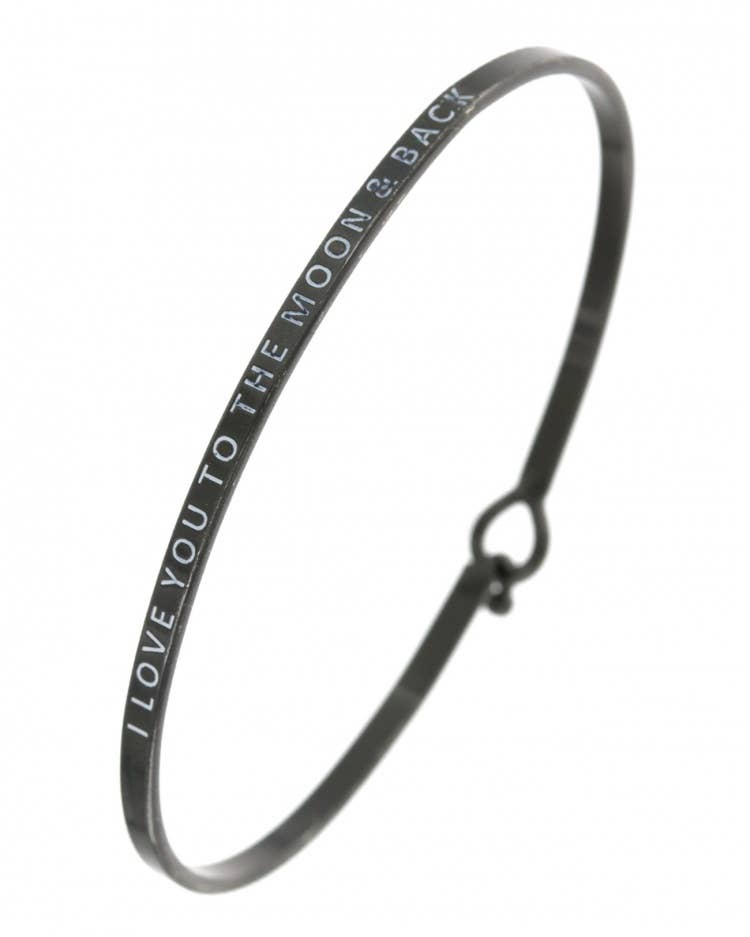 LOVE YOU TO THE MOON & BACK Bangle