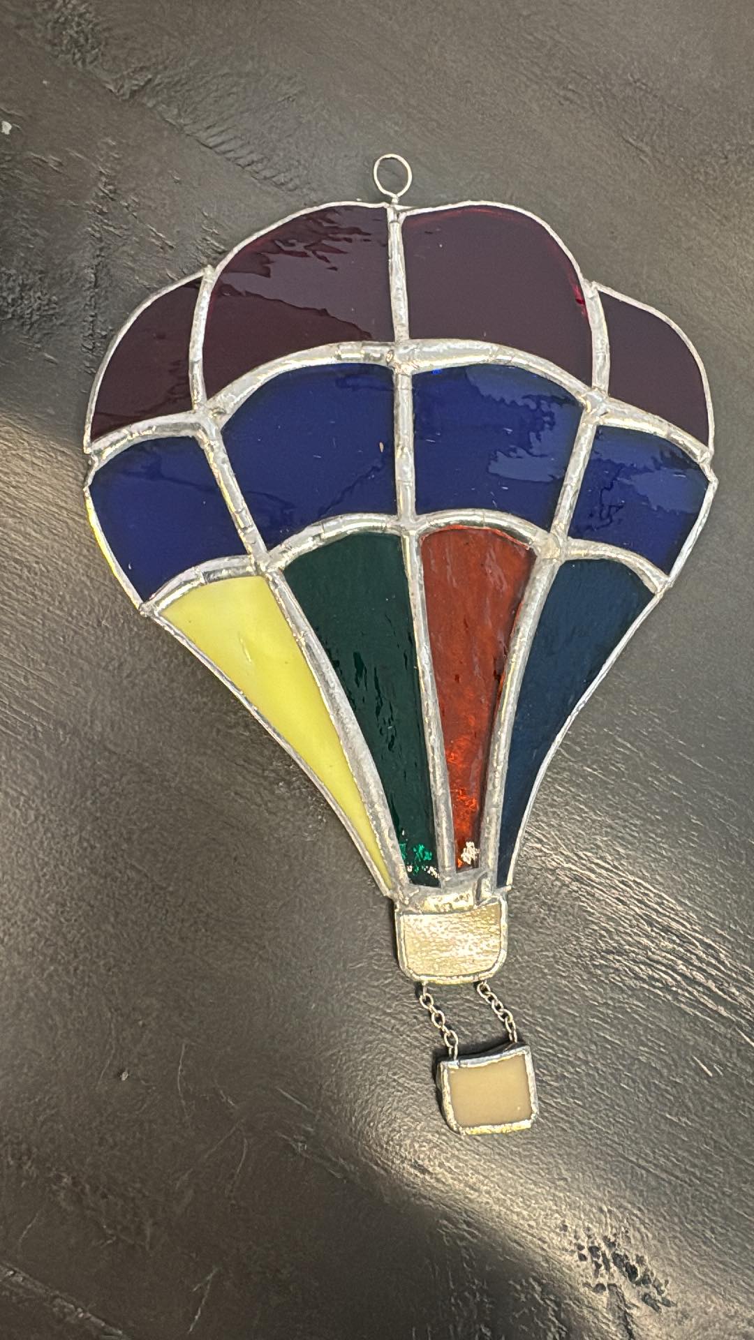 Cliff Stained Glass Hot Air Balloon
