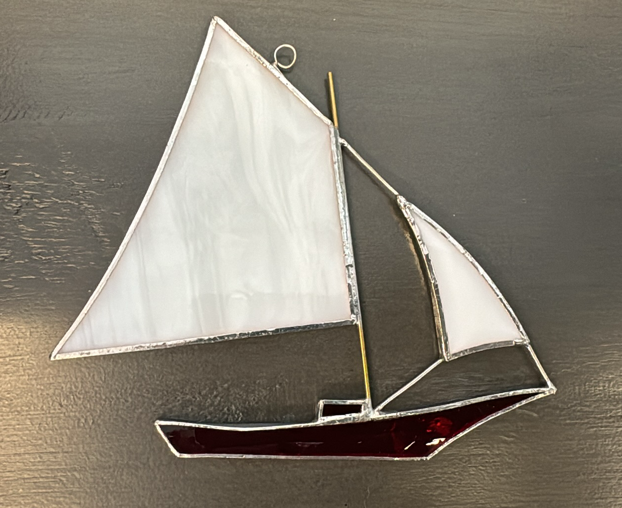 Cliff Stained Glass Sailboat