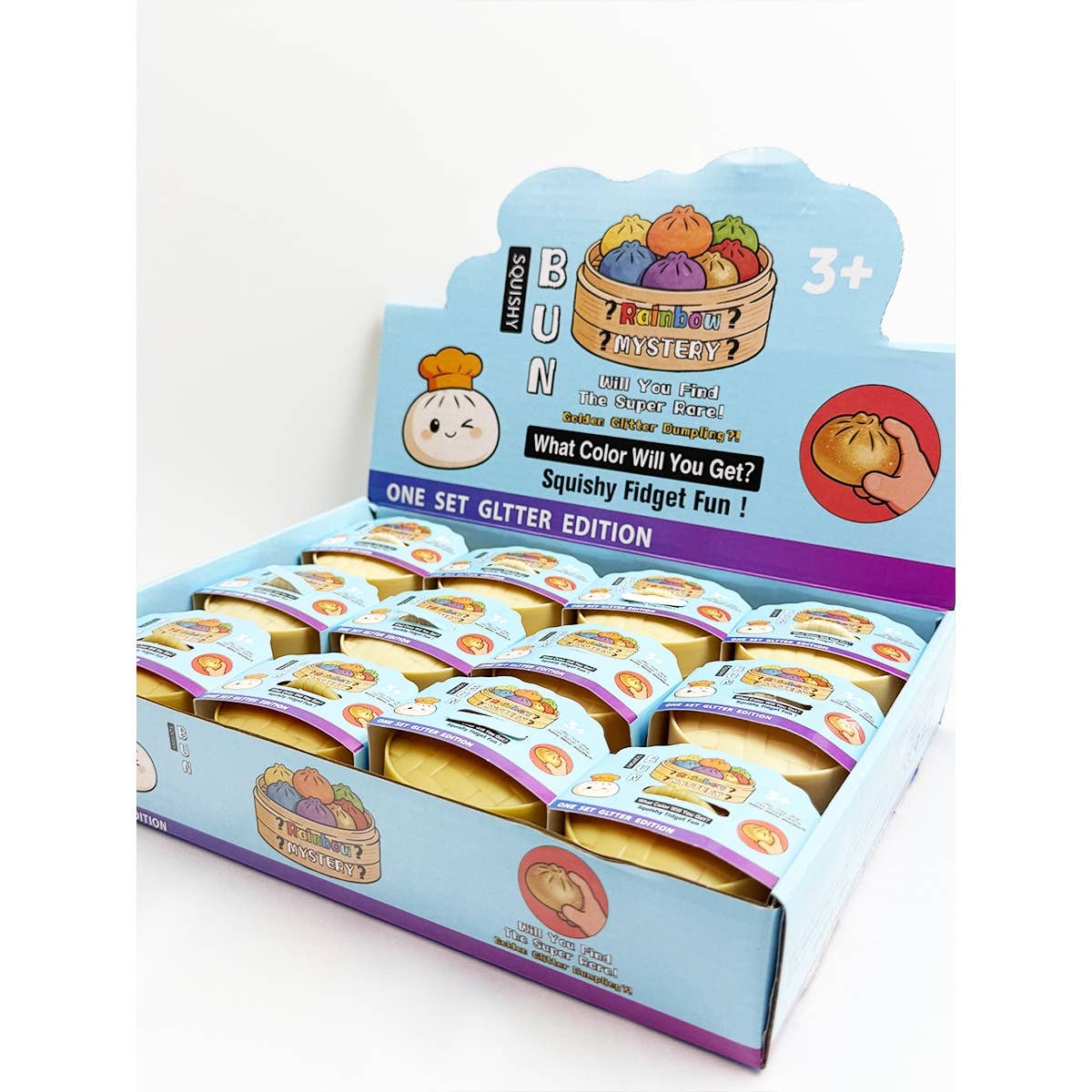 Cute Mini Dumpling Squishy with Steamer