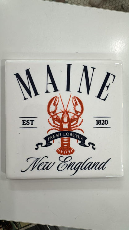 Ceramic Coasters Maine Themed