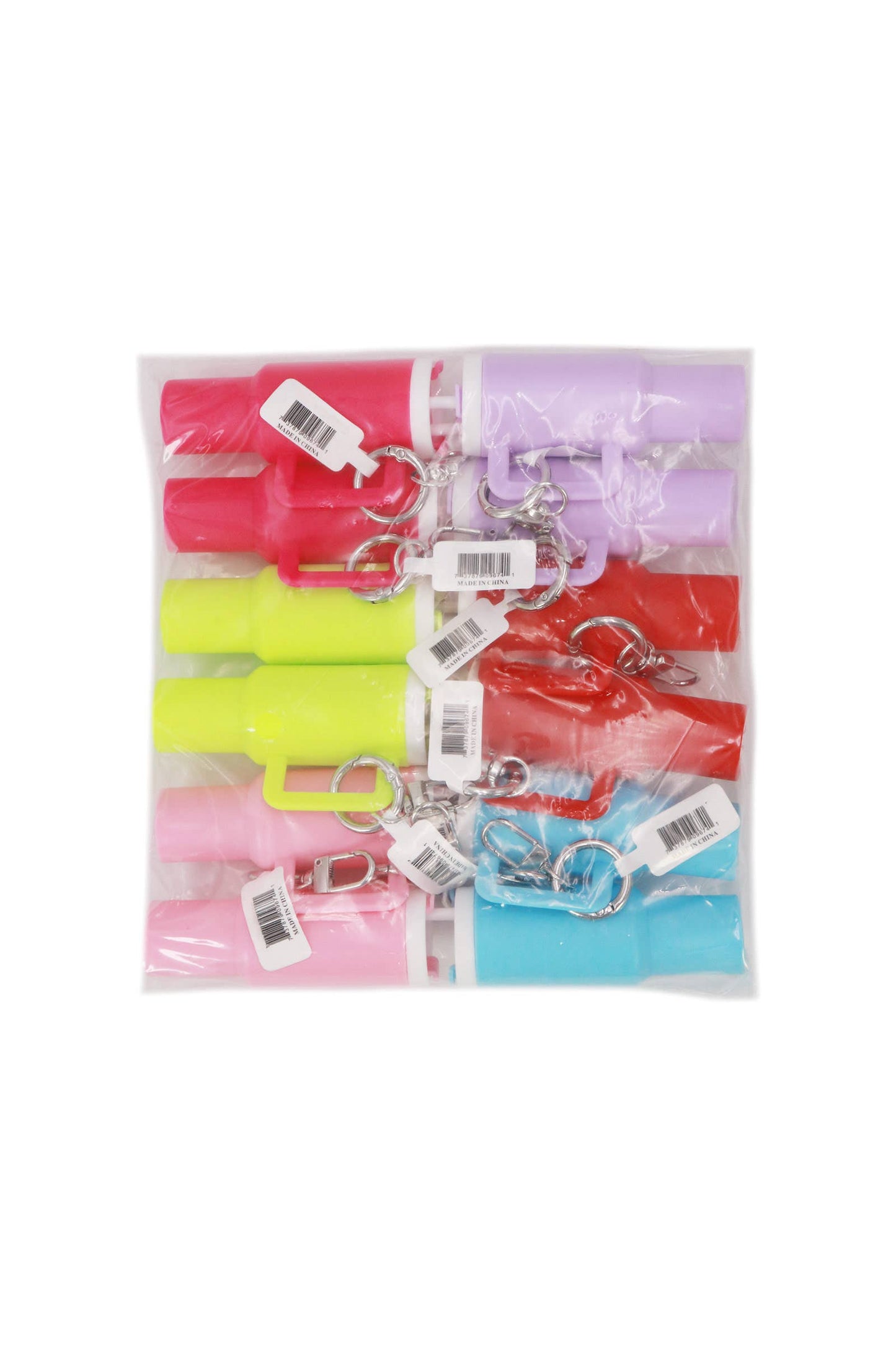 Colorful Mini Matte Tumbler Cup Key Chain