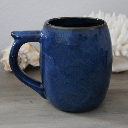 Sea Turtle Blue Glazed Stoneware Mug