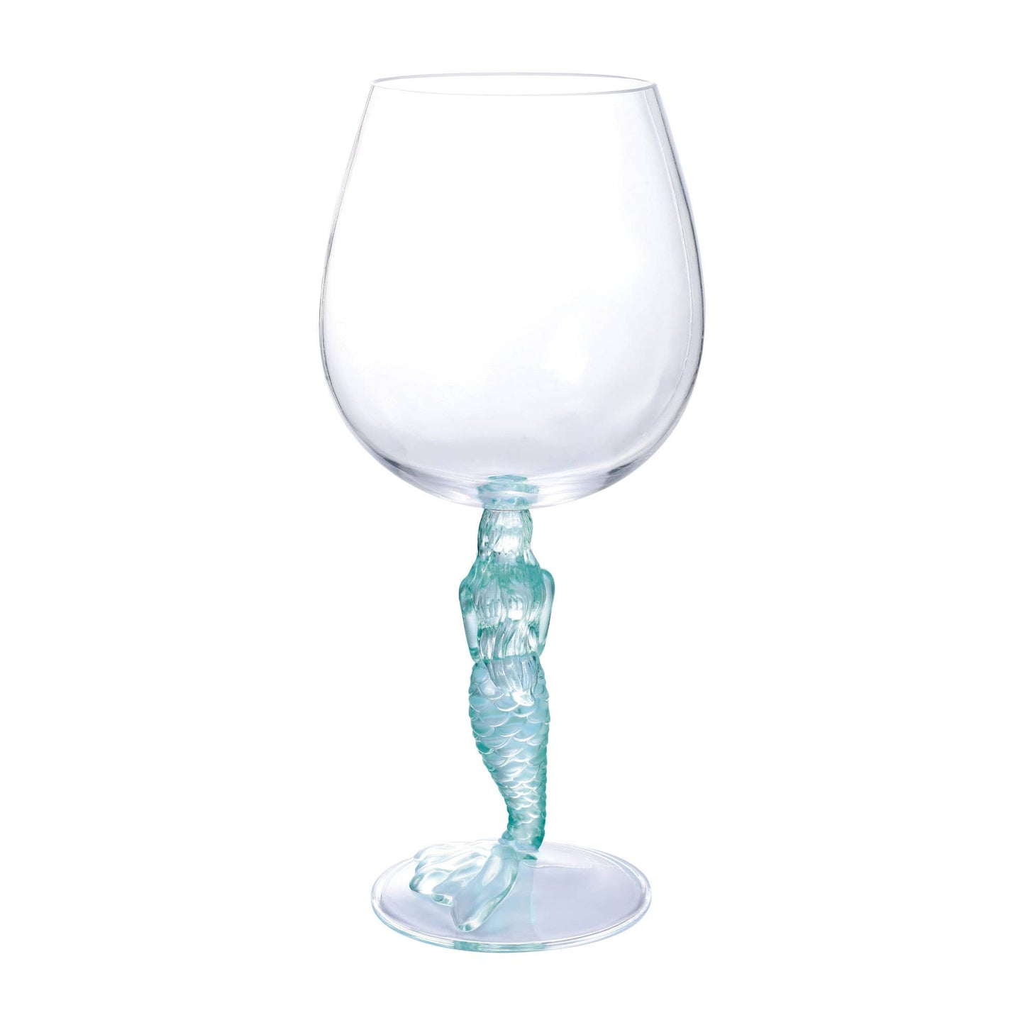 Mermaid 17oz Acrylic Plastic Wine Glass
