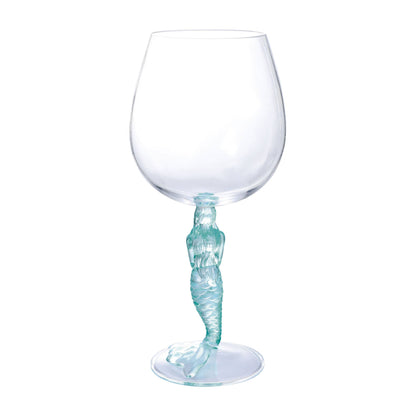 Mermaid 17oz Acrylic Plastic Wine Glass