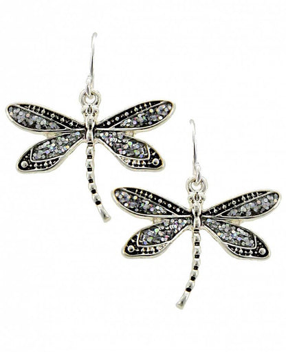 Glitter Dragonfly Earrings