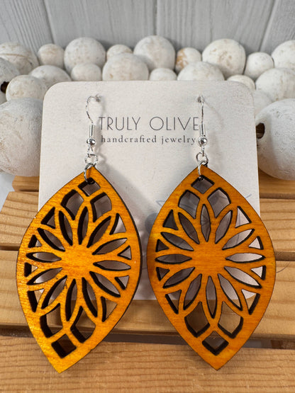Bohemian Wooden Earrings