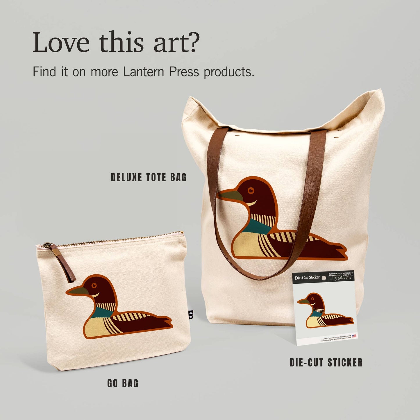 STICKERS Common Loon, Geometric
