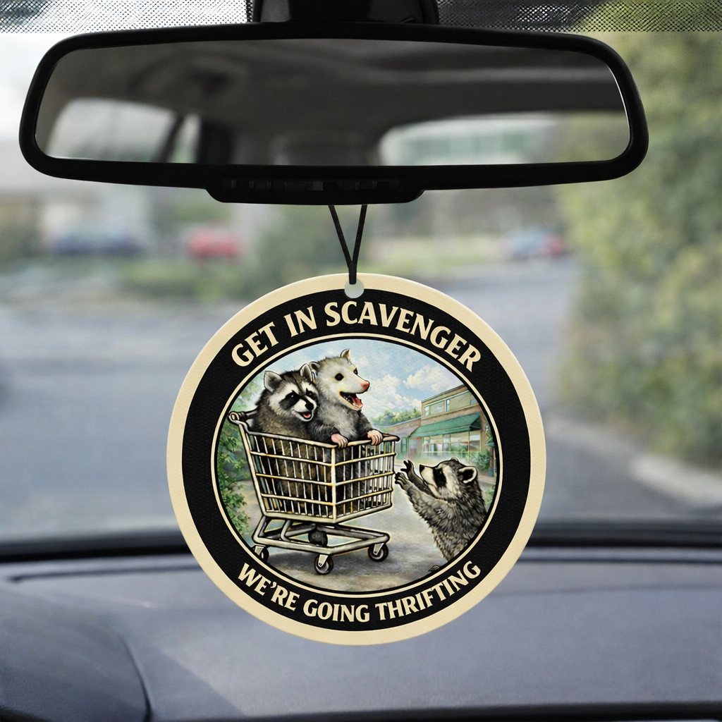 Get in Scavenger, We're Going Thrifting Air Freshener