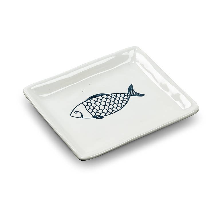 Sm Rect Fish Plate-6"
