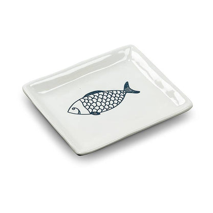Sm Rect Fish Plate-6"