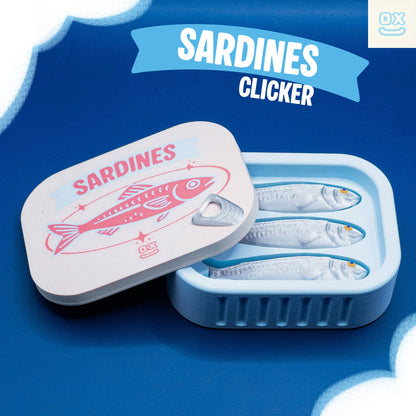 Sardine Can Fidget Clicker Toy 3D Print Funny Desk Fidget
