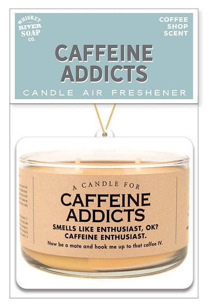 Caffeine Addicts Air Freshener | Funny Car Air Freshener