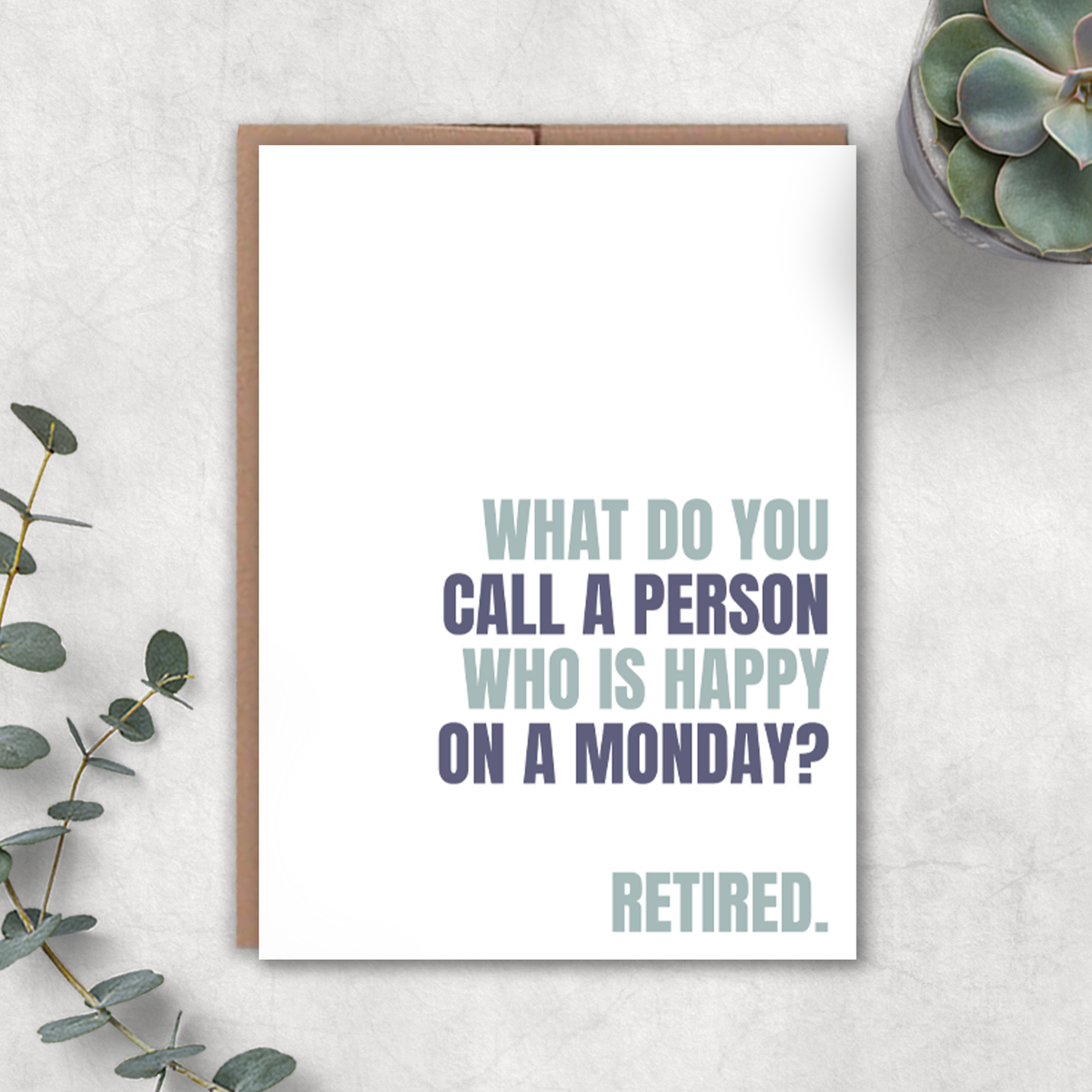 Monday card