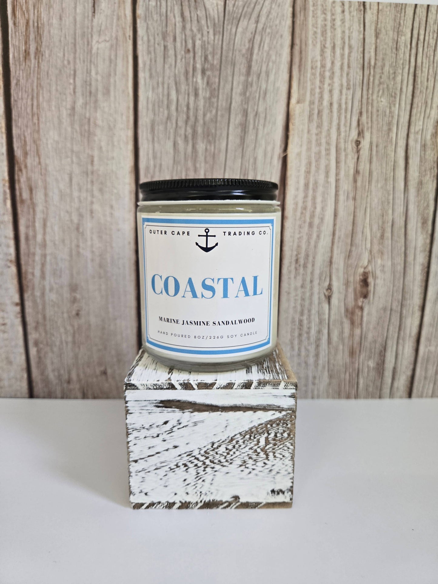 Coastal Soy Wax Crackling Wooden Wick Candle