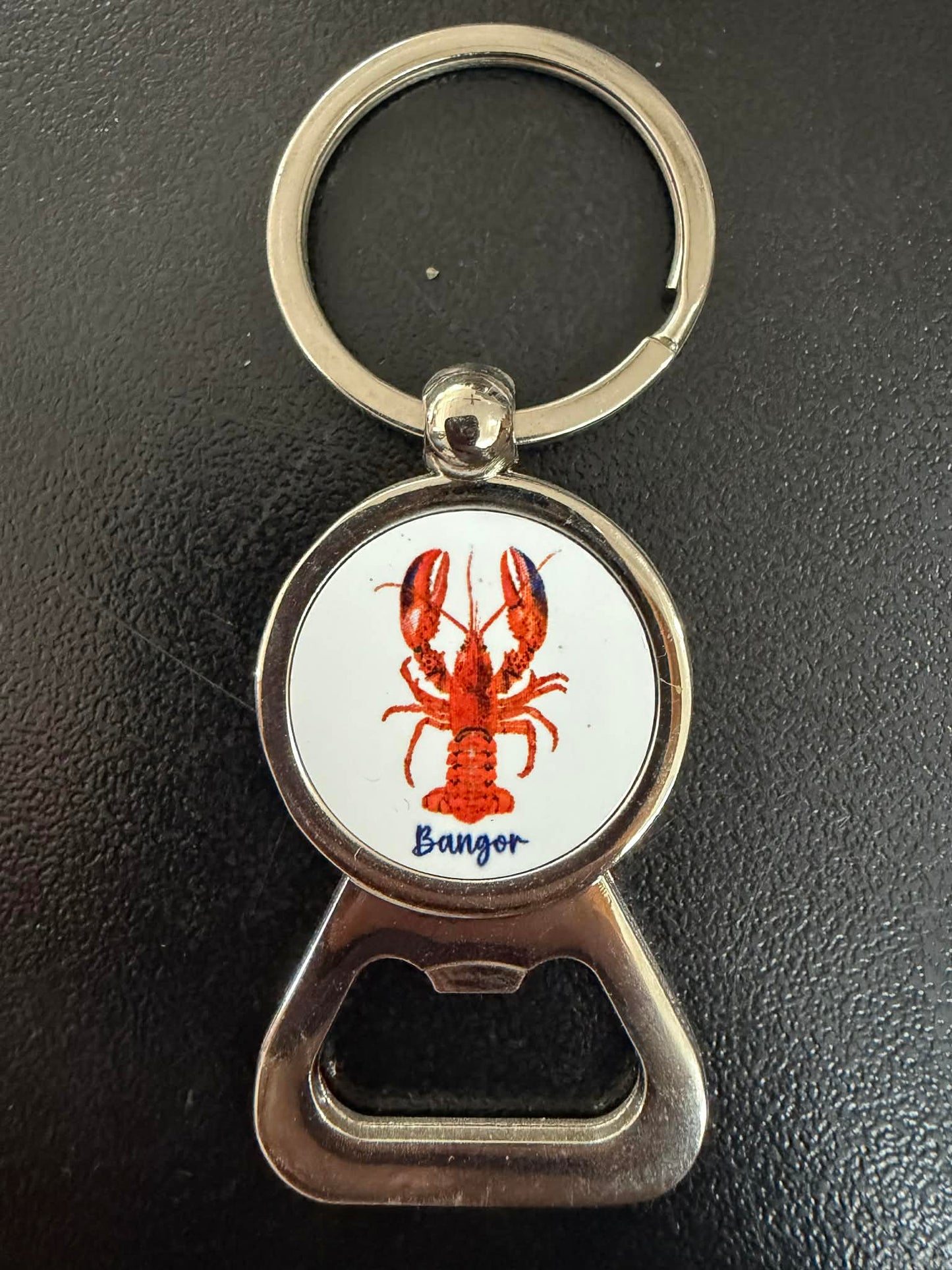 Maine themed keychain with bottle opener