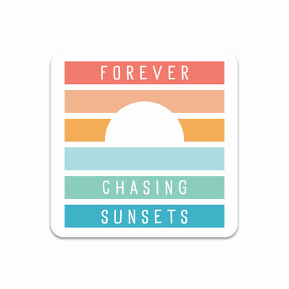 Forever Chasing Sunsets PVC Coaster