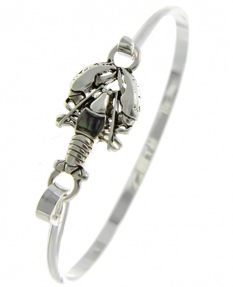 Abalone Lobster Crawfish Casting Bangle Bracelet