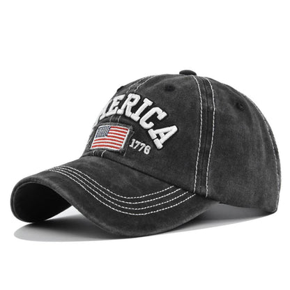 American Flag Embroidery Baseball Cap