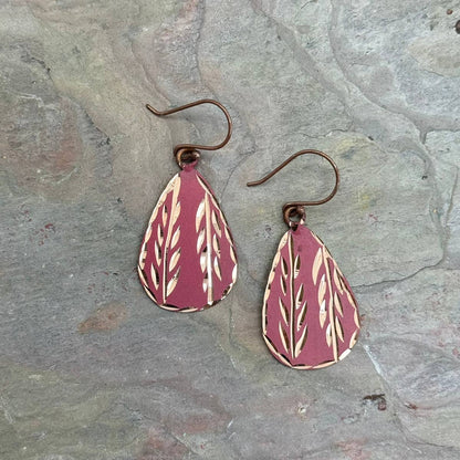 Patina Terracotta Lace Earrings