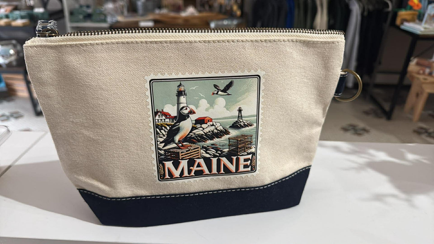Maine Make up Canvas Bag