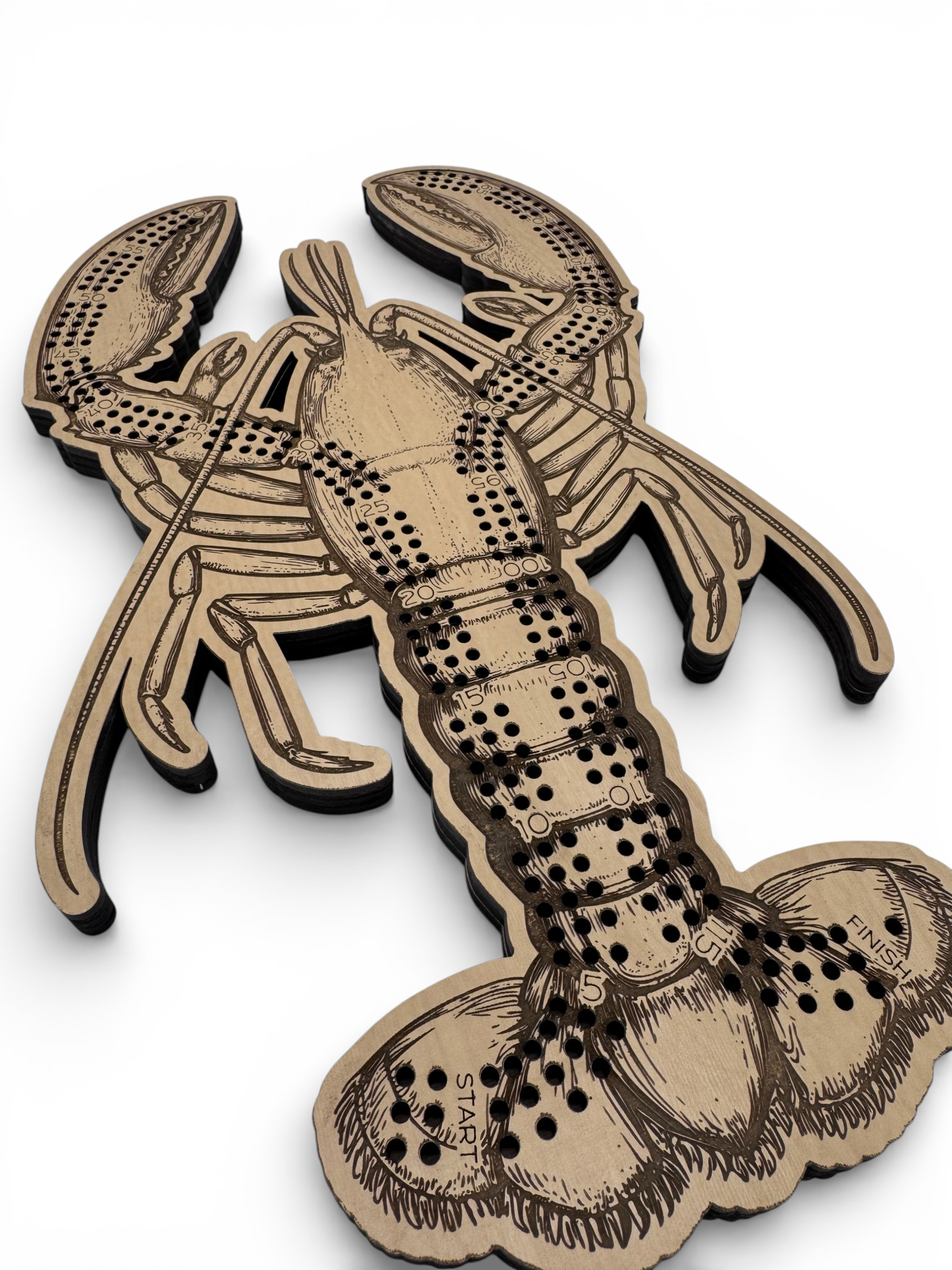 Lobster Cribbage Board Set