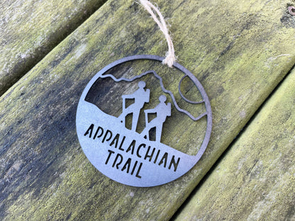 Appalachian Trail Ornament Raw Steel Metal Ornament