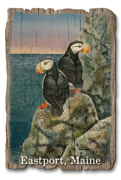Horned Puffins -Eastport, Magnet