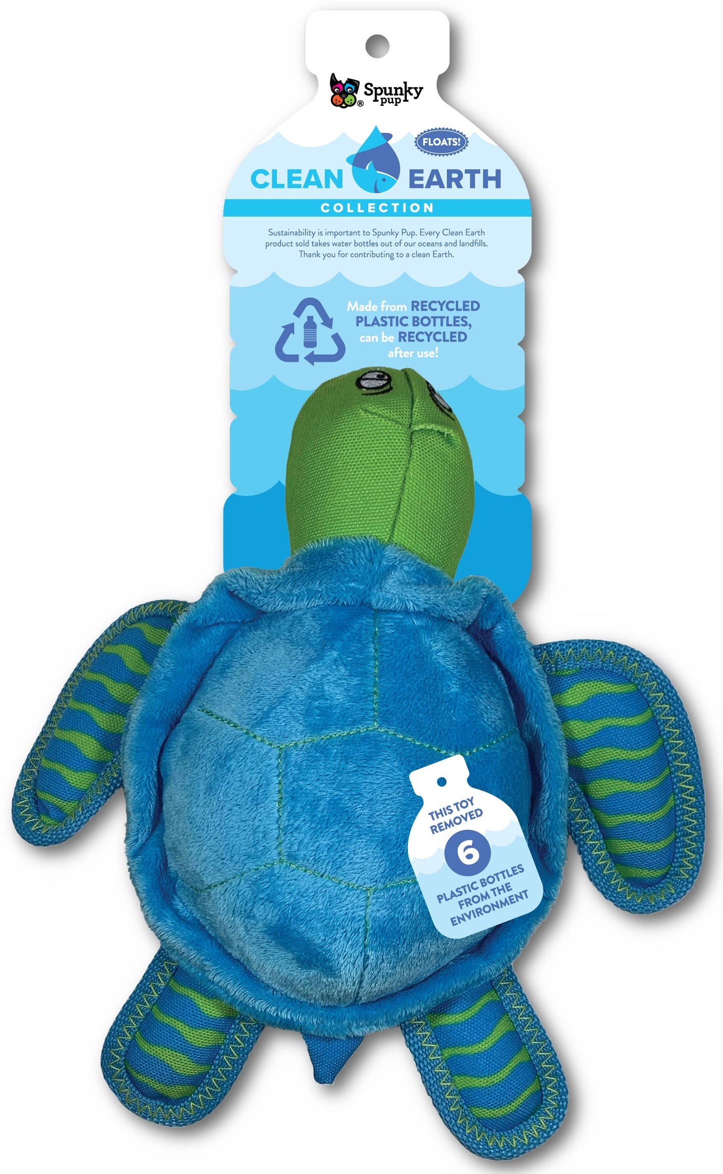 Clean Earth Recycled Plush Dog Toys - 100% Sustainable