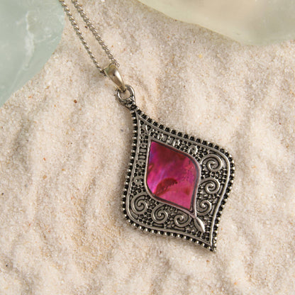 Abalone Shell Pendant Necklace Beach Jewelry