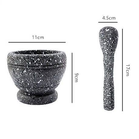 Resin Mortar Pestle Set Mixing Grinding Crusher Bowl