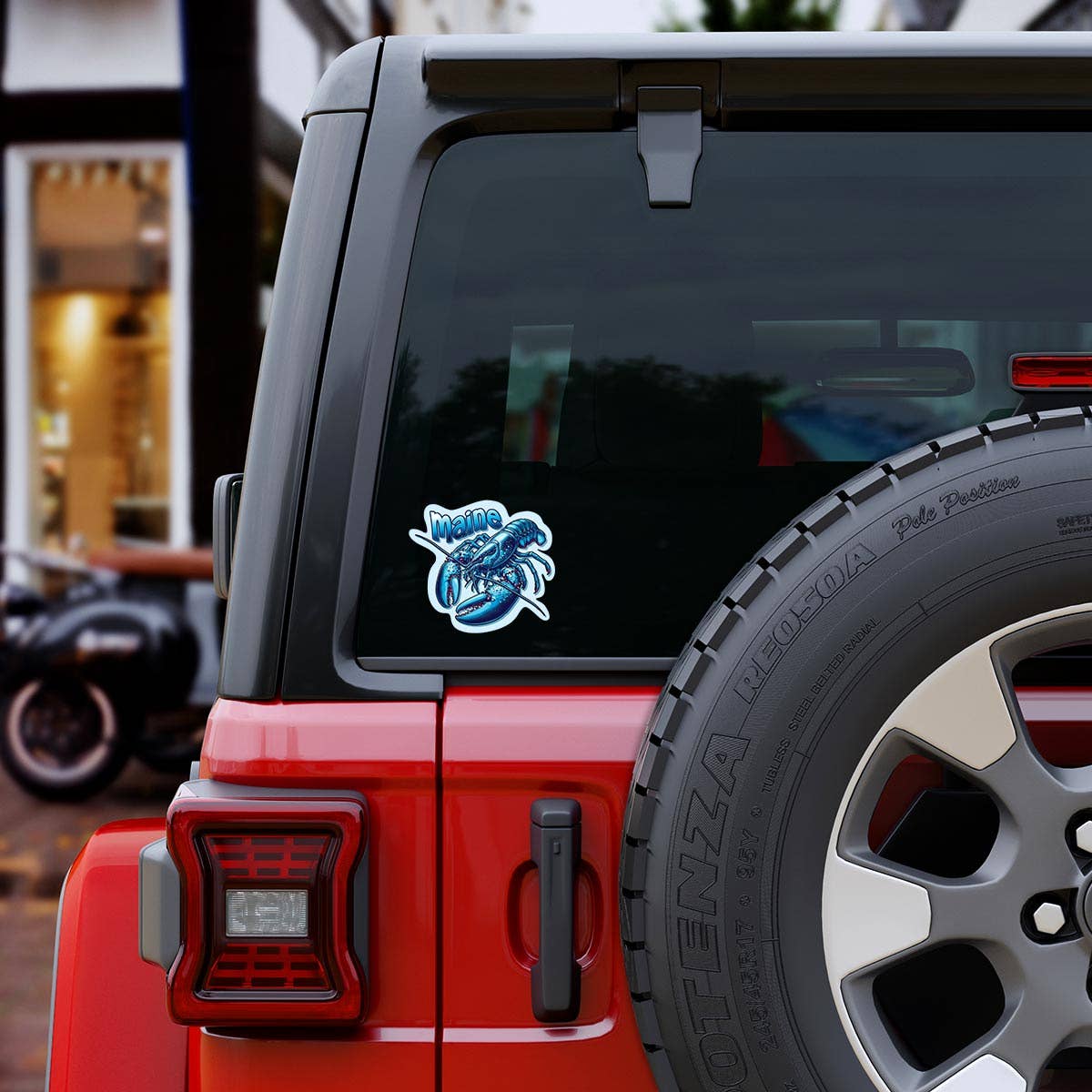 Maine Blue Lobster Die Cut Sticker