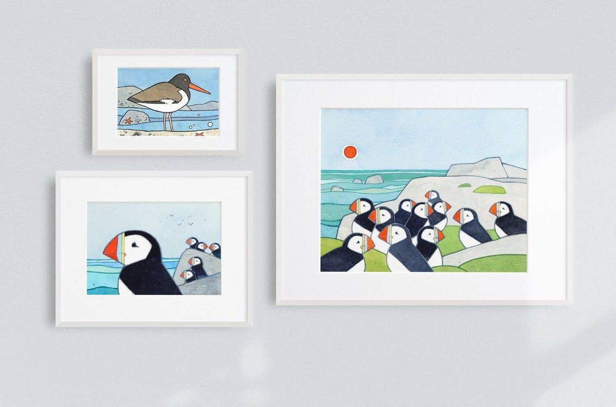 Puffin Colony Art Print II