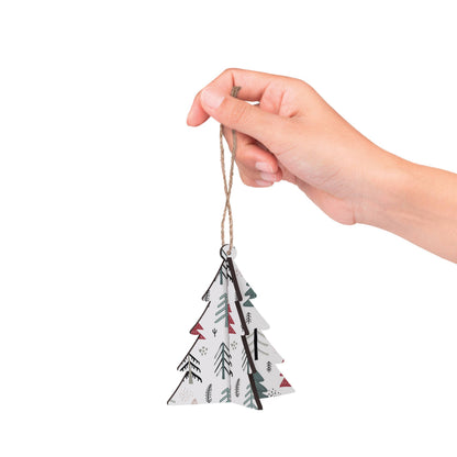 Red And Green Tree Pattern Ornament