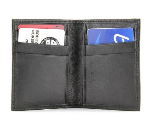 Lambskin Vertical Slot Card Case Style : BCC42 Black