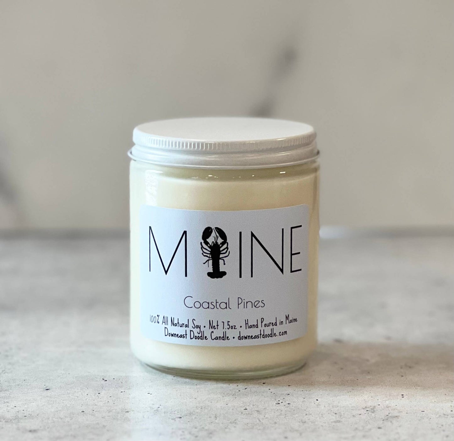 Maine Lobster natural soy candle-Fresh Lilac