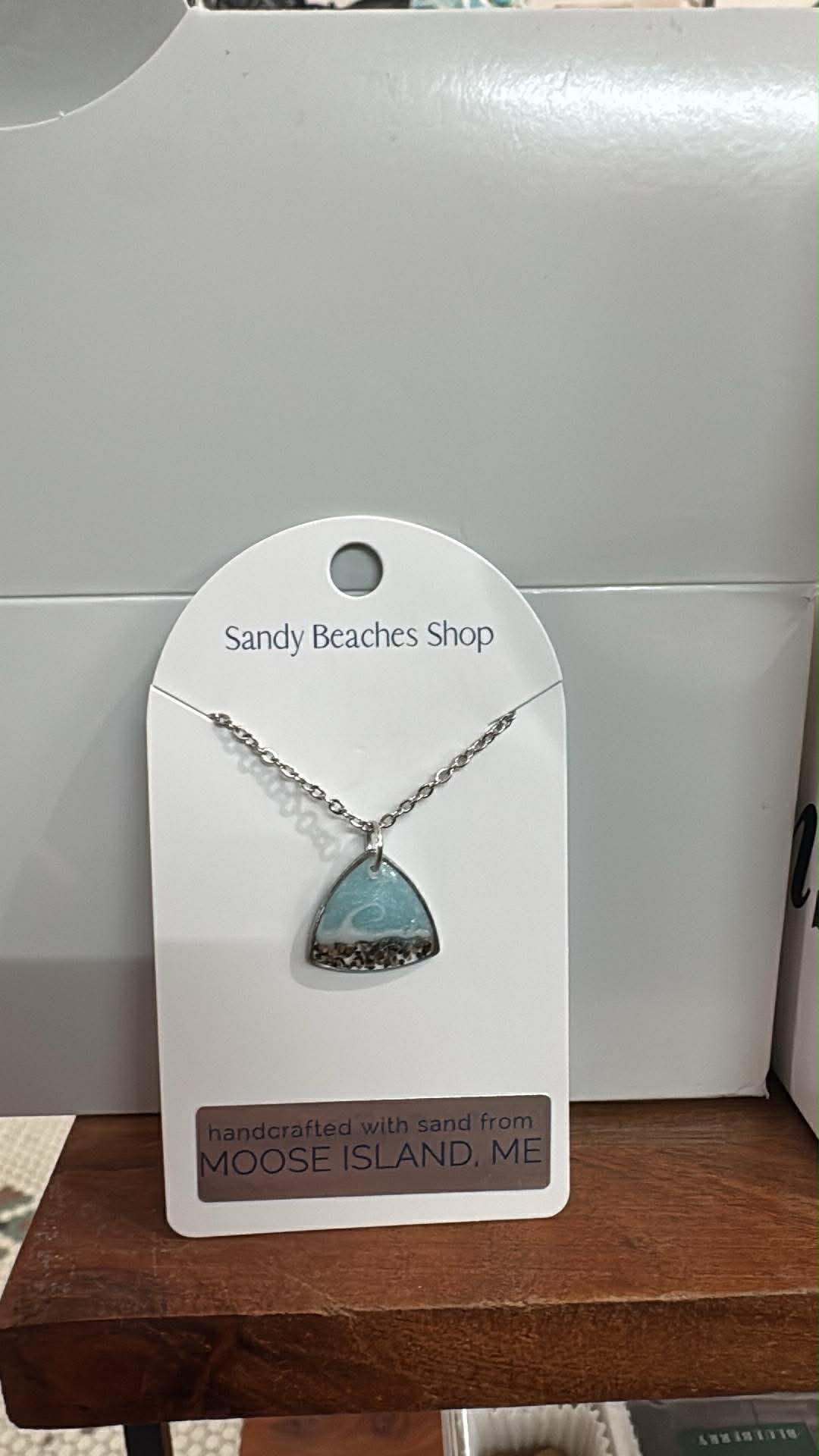 Custom Sand Necklaces Silver