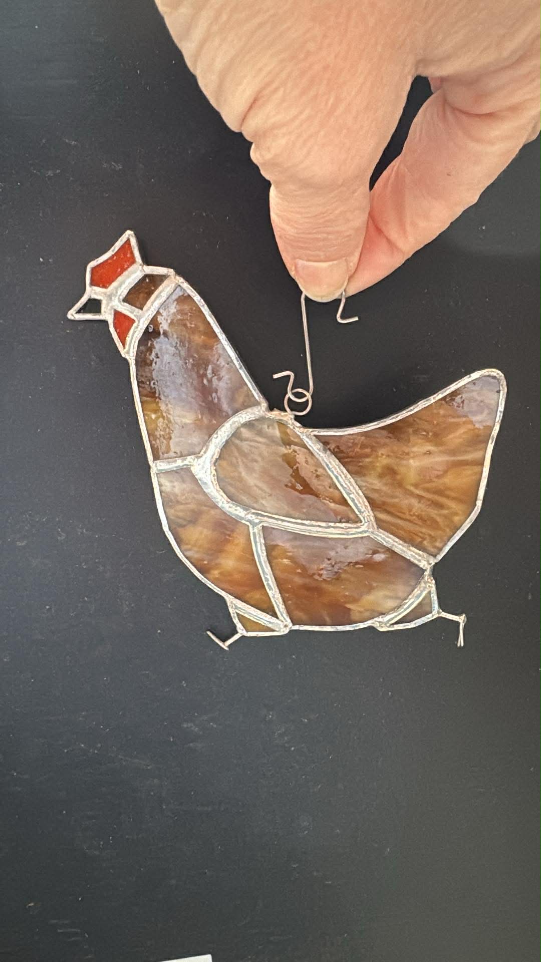 Cliff chicken Stained Glass