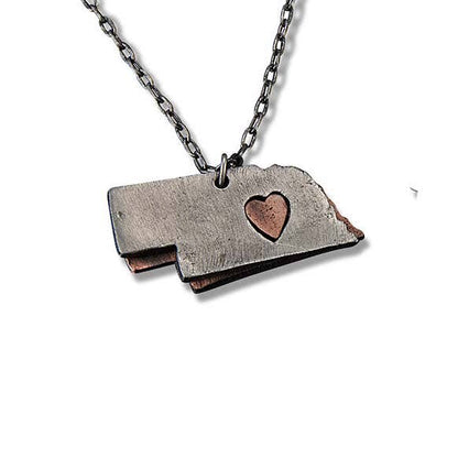 Home State Jewelry - Pewter State Necklace