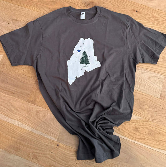 Dark Gray Maine T-Shirt