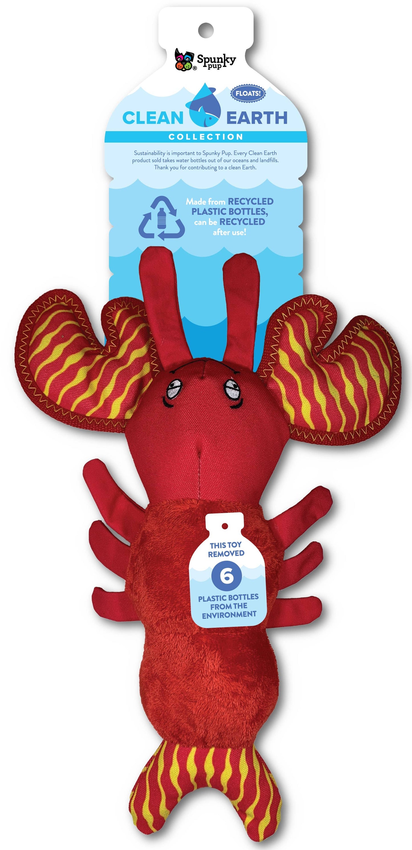 Clean Earth Recycled Plush Dog Toys - 100% Sustainable