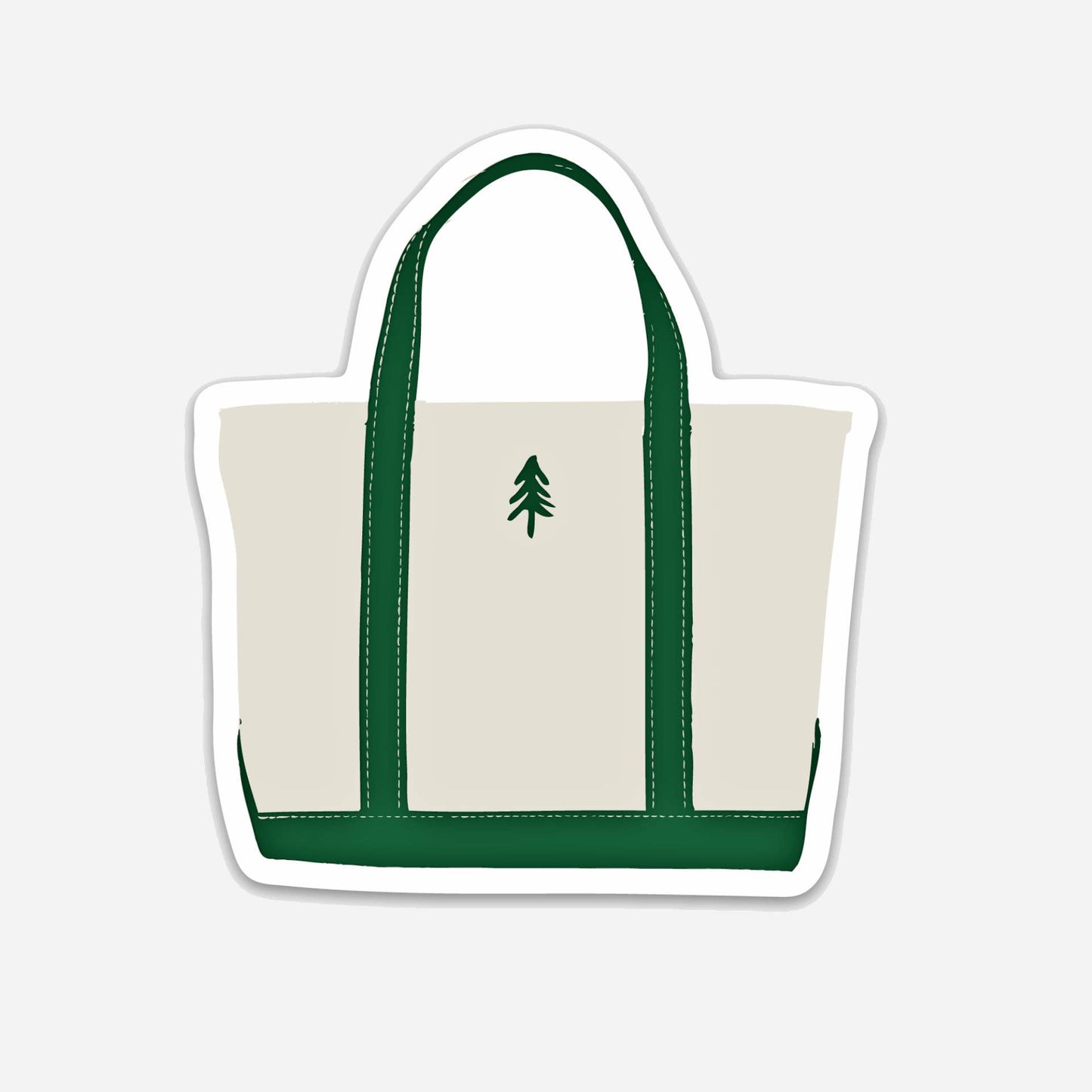 Canvas Tote Sticker | Boat Tote Sticker