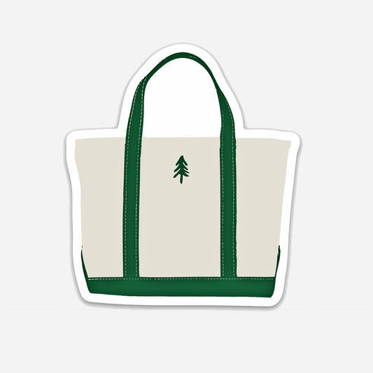 Canvas Tote Sticker | Boat Tote Sticker