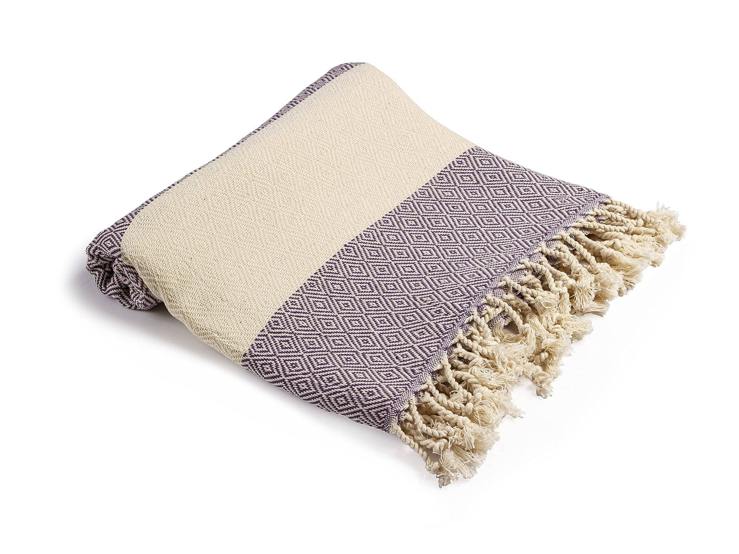 Aegean Concept Turkish Beach Towel, Quick-Dry, Baby Blue