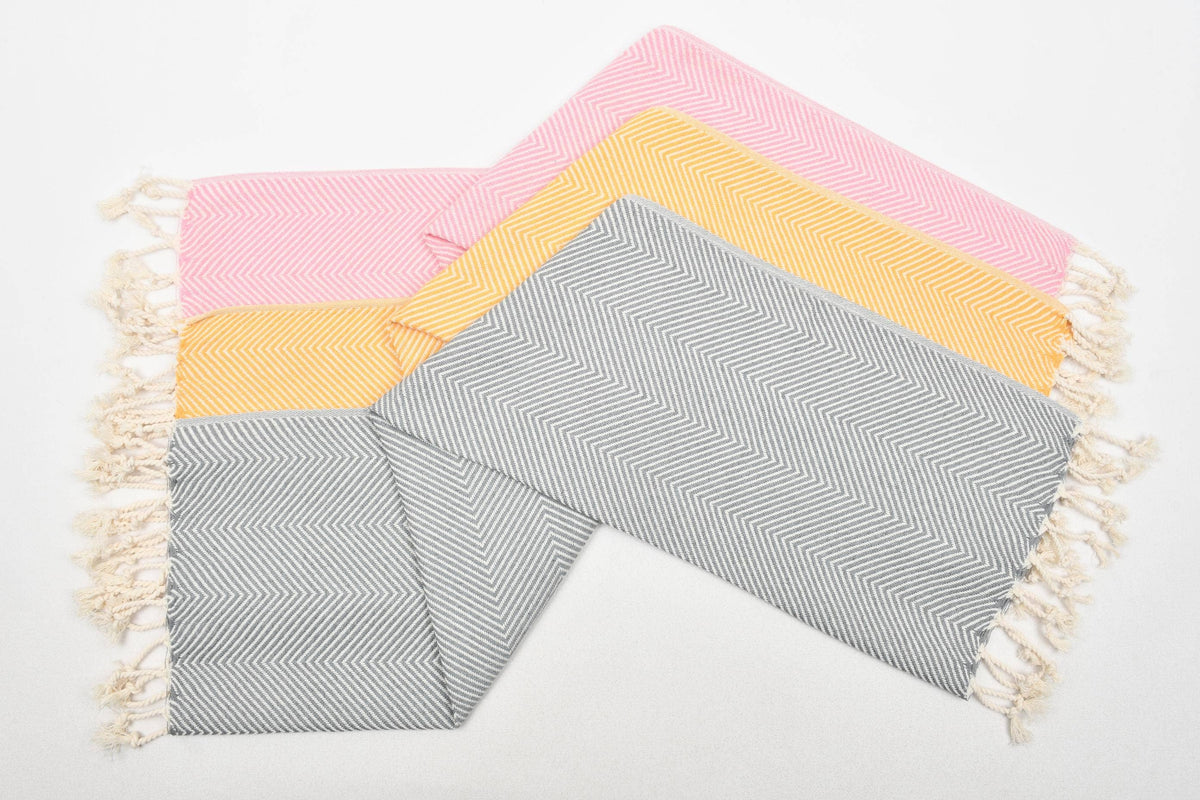 Herringbone Turkish Tea Towel, 20x40 in